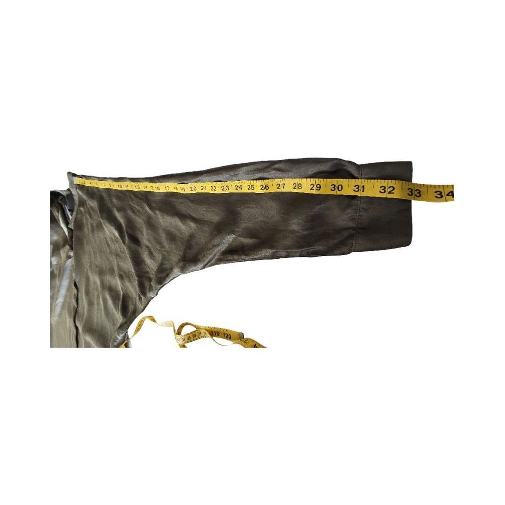NWT Haider Ackermann Khaki Washed Satin Oversized US 8 Shirt FR 40 Maxfield - Picture 10 of 15